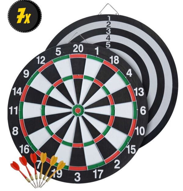 MUWO doppelseitige Dartscheibe mit 6 Pfeilen Set SportSpar 2024 12 09 09 55 56 MUWO doppelseitige Dartscheibe mit 6 Pfeilen Set SportSpar 2024 12 09 09 55 56