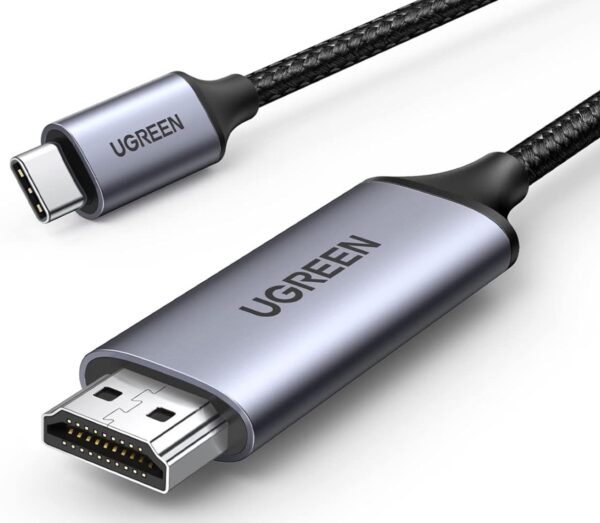 USB C 3.1 HDMI Kabel UHD Geflochten Aluminium kompatibel mit iPhone 15 Mac 2024 12 30 14 15 00