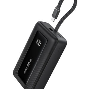 Anker Power Bank Powerbank 20000mAh 30W mit integriertem USB C Kabel High Speed portables Ladegeraet 1 USB C 1 USB A Akkupa 2025 01 13 13 43 53