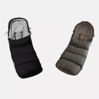 KETTLER Baby & Kinder Fußsack in schwarz neben der Farbvariante in Grau