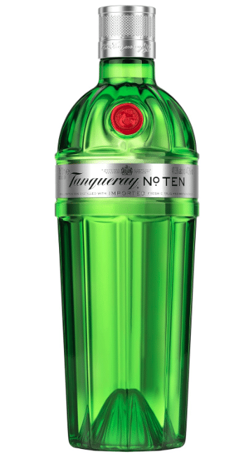 Grüne Tanqueray No. 10 Gin Flasche
