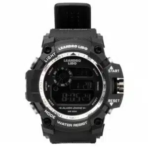 LEANDRO LIDO Monza Unisex Sport Uhr schwarz weiss
