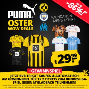 PUMA WOW Deals BVB ManCity Marseille MOB DEU