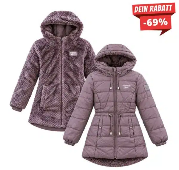 Reebok Reversed to Snow Damen Wende Winterjacke OLRB2266 Grape