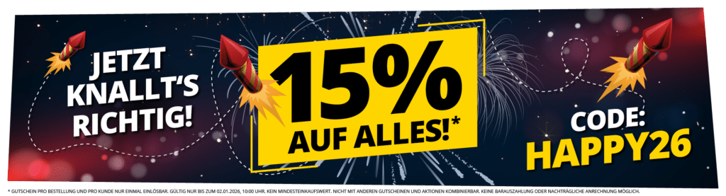 SILVESTER NEUJAHR 15Prozent Aktion 25 AFFILIATE DEU