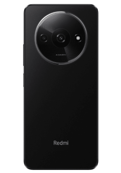 Rückansicht des XIAOMI Redmi A3 64 GB Midnight Black