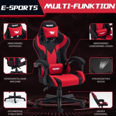 MUWO MystiX E Sports Gamingstuhl MUWO MystiX E Sports Gamingstuhl