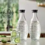 2x SodaStream CRYSTAL Glaskaraffe - kompatibel mit Crystal & Penguin