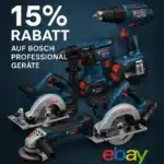 15% auf Bosch Professional 🪛🛠 z.B. Akkuschrauber, ProCORE Akkus & vieles mehr