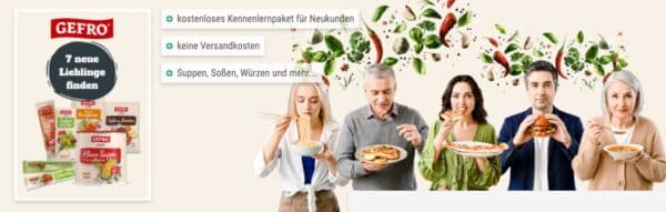Kostenloses Probierpaket von GEFRO 1