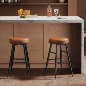 VASAGLE EKHO Kollektion   Barhocker einfacher Aufbau karamellbraun
