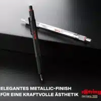 rOtring 600 Gelschreiber  055 mm  Schwarze Tinte  Silberfarbenes Schreibgeraet mit Metallschaft  Rutschfeste geraendelte Gr 2025 04 13 10 59 31