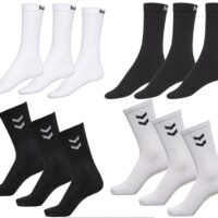 3 Paar hummel Basic Sport Socken Baumwoll Struempfe Alltags Socken mit Marken Schriftzug 205603 oder Kontrastwinkel 022030 in We 2025 07 17 15 18 52
