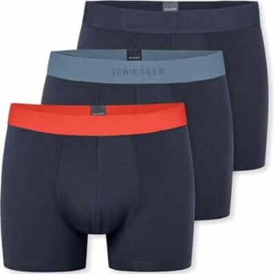 3er Pack SCHIESSER Boxershorts rot blau 3er Pack SCHIESSER Boxershorts rot blau