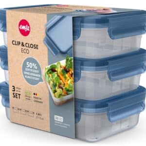 Emsa Clip  Close Eco Frischhaltedosen Set 3 teilig