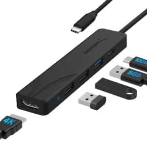 SABRENT USB C Hub mit HDMI 4K 60Hz 3X USB A PD 100W Ladegeraet 5 in 1 Multiport Adapter Mehrfach Dock USB C Port Dongle komp 2025 05 19 11 41 36