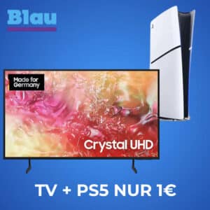 [HAMMER] GRATIS PS5 🔥 Samsung 65" Smart-TV für 1€ mit 20GB o2 5G für 34,99€ mtl. (137€ Ersparnis!)