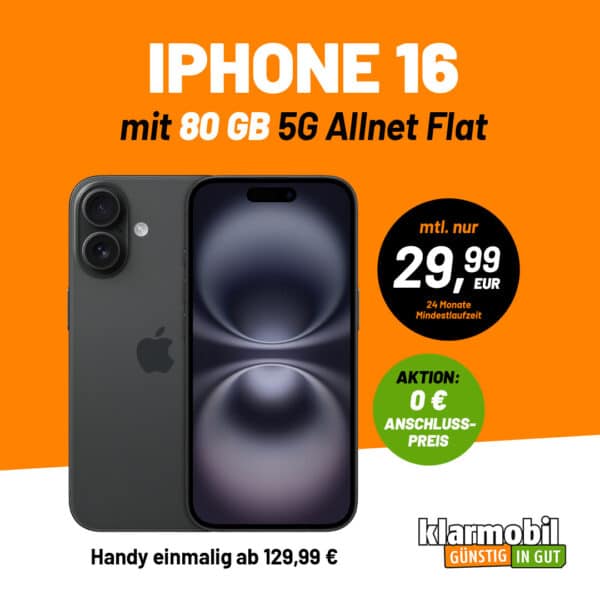 klarmobil iPhone16 Bundle