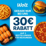 🛵🍕 30€ Gutschein für Wolt (je 10€ für die ersten 3 Bestellungen) Lieferdienst für Essen & mehr