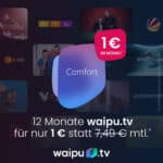 MEGA Flash Sale 😱🚨 1 Jahr waipu.tv für NUR 1€ im Monat (statt 7,49€) | Aufnahme, Pause, Restart & 20.000 Filme + Serien (mtl. kündbar!)