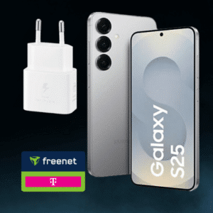 [GRATIS Charger] Samsung Galaxy S25 NUR 1€ mit 20GB Telekom 5G für 24,99€ mtl. + 50€ Bonus (eff. gratis!)