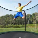 Songmics 🦘 Gartentrampolin (Ø 366 cm, grün, mit Innennetz)