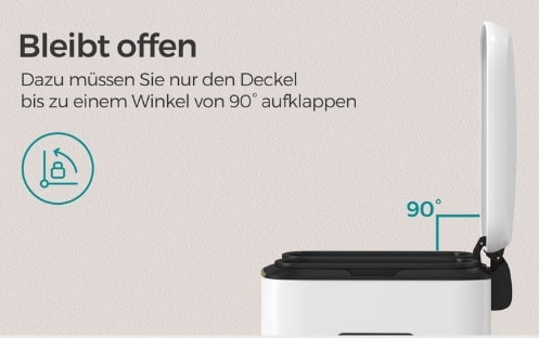 SONGMICS Muelleimer in weiss