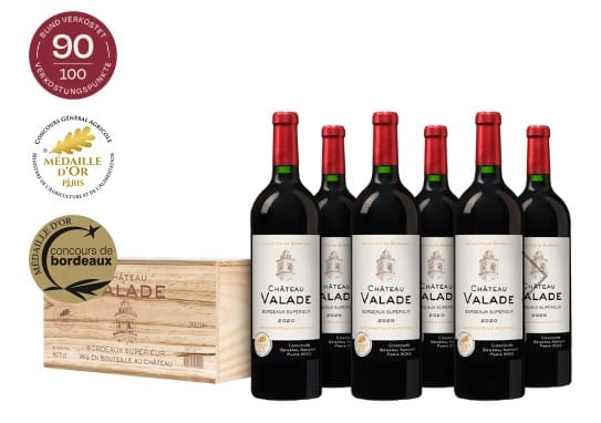 Valade Bordeaux Superieur in Holzkiste Valade Bordeaux Superieur in Holzkiste