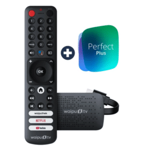 TOP 🔥 waipu.tv 4K Stick für 1€ + 12 Monate Perfect Plus für 5€ mtl. I Über 290 Sender (280 in HD) I 150h Aufnahme I 4 Streams