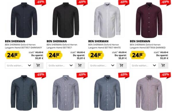Ben Sherman Langarm Hemden
