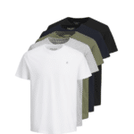 5er Pack Basic T-Shirt JACK & JONES ab 30,38€