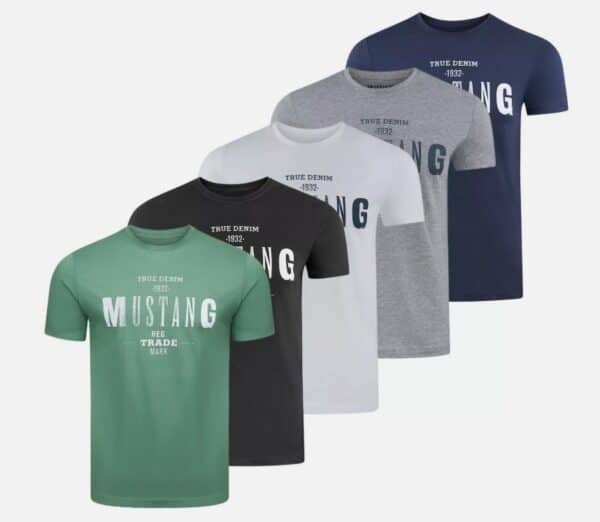 Mustang Herren T Shirt Basic Print