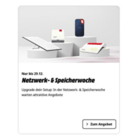 Netzwerk  und Speicherwoche bei MediaMarkt