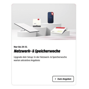 Netzwerk  und Speicherwoche bei MediaMarkt