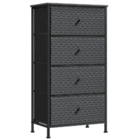 Schwarter SONGMICS Kommode Aufbewahrungsschrank mit geometrischem Muster