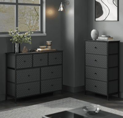 SONGMICS Kommode, Aufbewahrungsschrank neben einem Sideboard aus der gleichen Produktserie