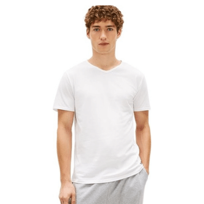 Tommy Hilfiger Herren T Shirt Kurzarm Stretch V Ausschnitt