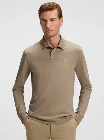 BOSS ORANGE Poloshirt Passerby Langarm Regular Fit