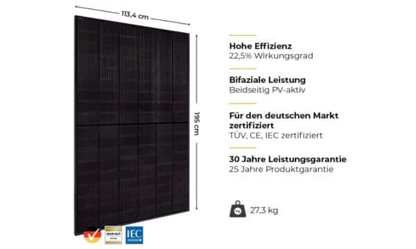 Balkonkraftwerk   mit Speicher 2000W