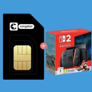 [TOP] 🕹️ Nintendo Switch 2 nur 49,95€ mit Congstar Allnet Flat S (75 GB 5G Telekom) für 19€ mtl. + 20€ Cashback (eff. GRATIS!)