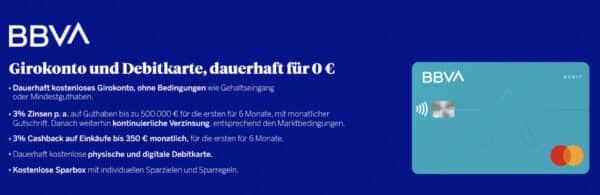 Das BBVA Girokonto 1