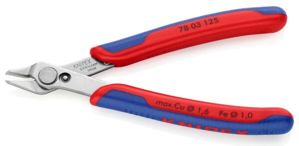 KNIPEX Electronic Super Knips Elektronik Seitenschneider 125 mm weicher DrahtKupfer bis 16 mm mittelharter Draht bis 10 2025 08 05 10 57 04 KNIPEX Electronic Super Knips Elektronik Seitenschneider 125 mm weicher DrahtKupfer bis 16 mm mittelharter Draht bis 10 2025 08 05 10 57 04