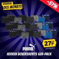 PUMA Elements Basic Herren Boxershorts 6er Pack