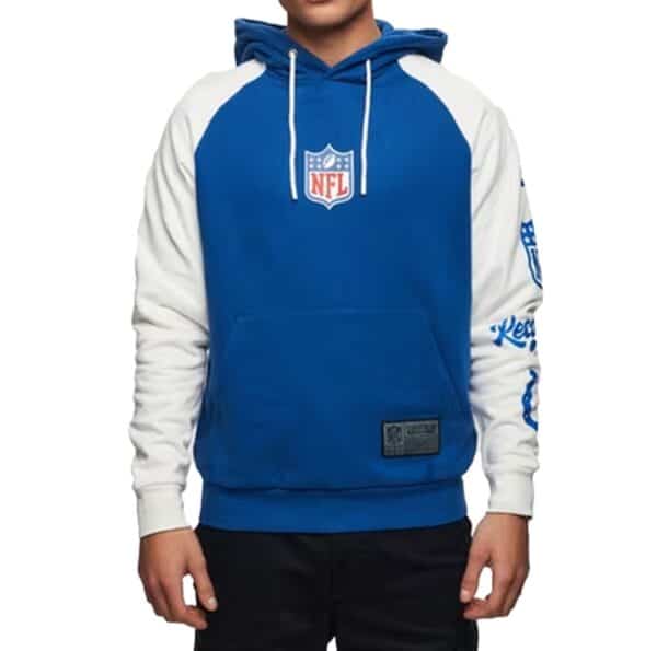 RECOVERED X NFL Indianapolis Colts For the Shoe Herren Kapuzen Pullover mit Logo Print Baumwoll Hoody Langarm Shirt RCNFL1569  2025 08 19 09 48 10
