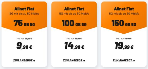 Allnet Flat Sorglos surfen und telefonieren  klarmobil.de 2025 09 03 09 06 20