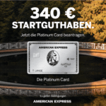 TOP 💳 340 € / 85.000 MRP für American Express Platinum Card (+200 € Reiseguthaben pro Jahr) oder Gold Card mit 200 € / 50.000 MRP