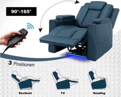 COMHOMA Fernsehsessel Sitzeinstellungsmöglichkeiten 