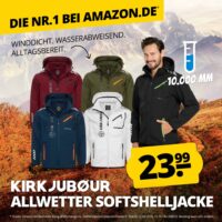 KIRKJUBOUR Allwetter Softshelljacke MOB DEU