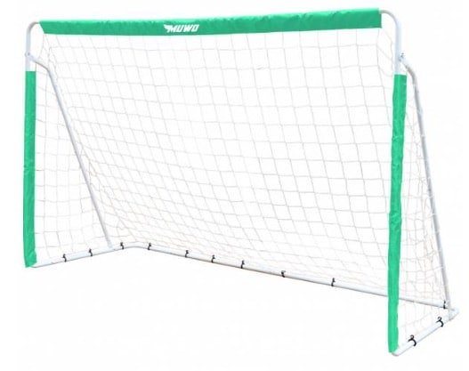 MUWO Fussballtor aus Stahl 240 x 150 cm gruenweiss MUWO Fussballtor aus Stahl 240 x 150 cm gruenweiss