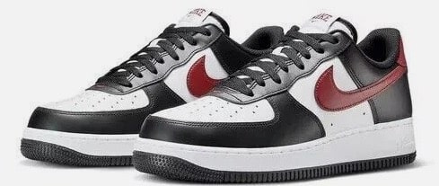 Nike Air Force 1 07 Sneaker Turnschuh Herren Schwarz Weiss Rot Nike Air Force 1 07 Sneaker Turnschuh Herren Schwarz Weiss Rot